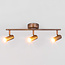 Nowoczesna lampa sufitowa z 3 reflektorami - Zane