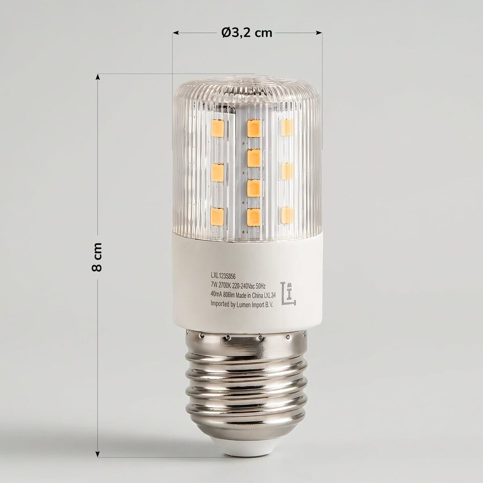 Kompaktowe źródło światła LED E27 7 W, 2700 K – ściemnialne