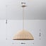 Lampa wisząca Norinda z plecionego rattanu - naturalna