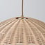 Lampa wisząca Norinda z plecionego rattanu - naturalna