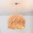 Lampa wisząca Katrien z fantazyjnym kloszem rattanowym - naturalna