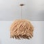 Lampa wisząca Katrien z fantazyjnym kloszem rattanowym - naturalna