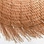 Lampa wisząca Katrien z fantazyjnym kloszem rattanowym - naturalna