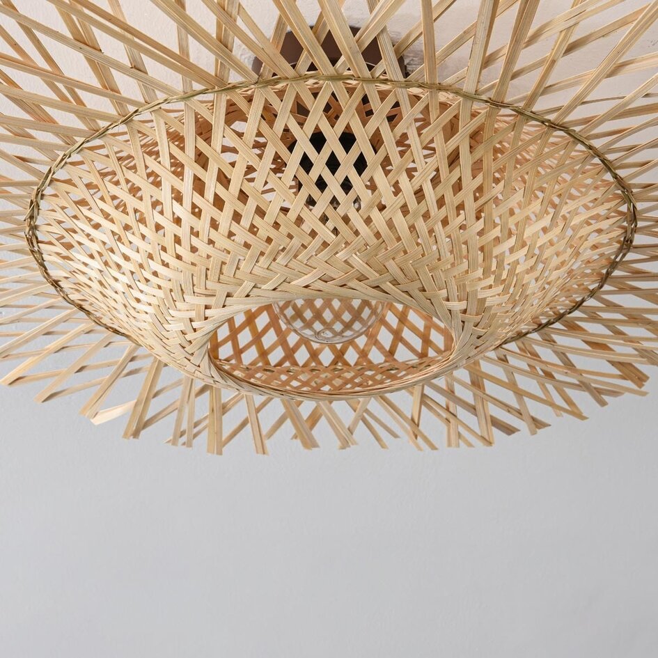 Lampa sufitowa Shirley z bambusa - naturalna