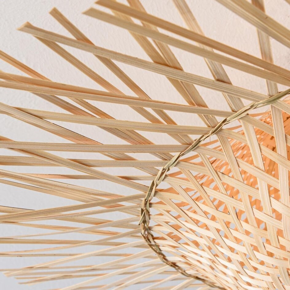 Lampa sufitowa Shirley z bambusa - naturalna