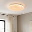 3-stopniowo ściemnialna lampa sufitowa LED Corinda z efektem marmuru - biała