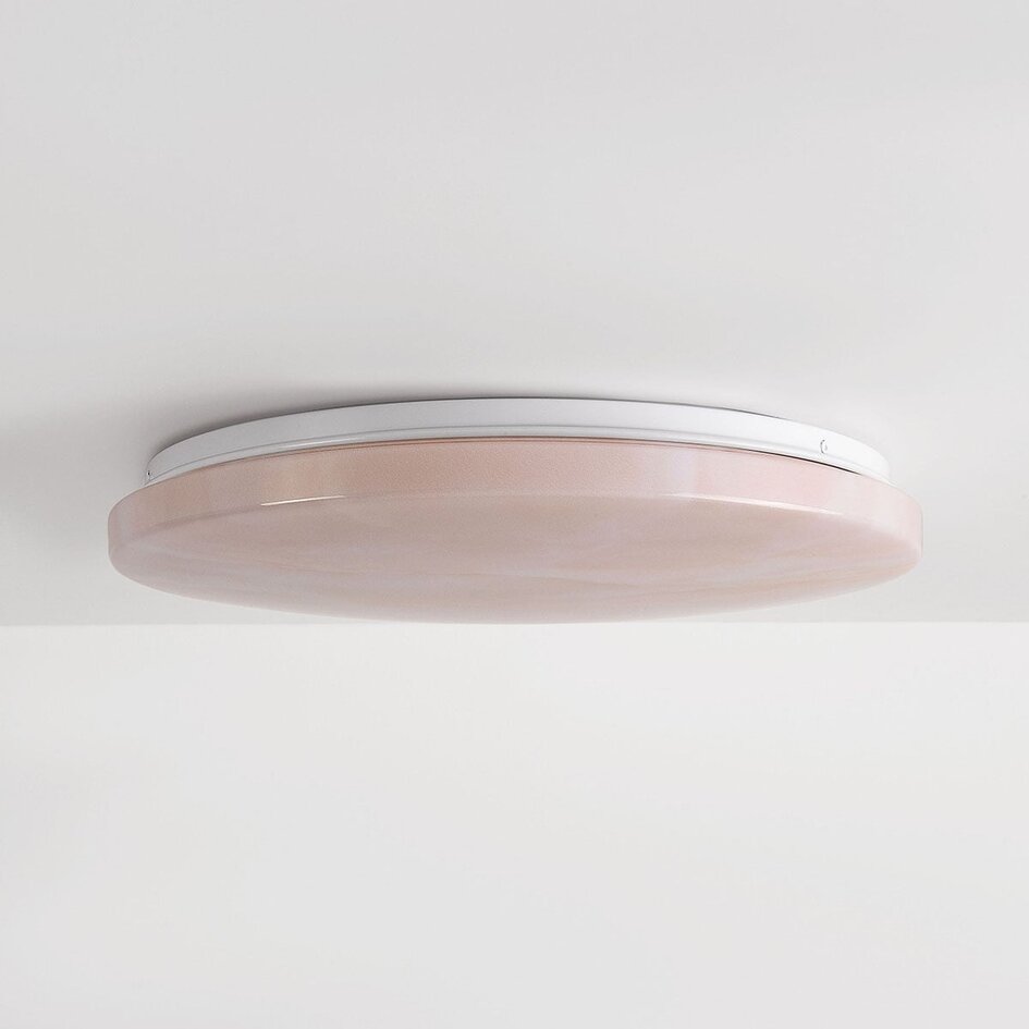 3-stopniowo ściemnialna lampa sufitowa LED Corinda o wyglądzie ciemnego marmuru - biała