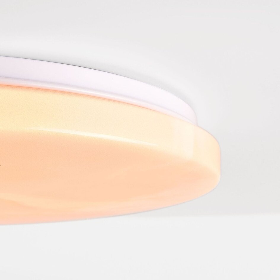 3-stopniowo ściemnialna lampa sufitowa LED Corinda o wyglądzie ciemnego marmuru - biała