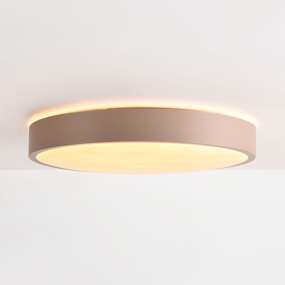 3-stopniowo ściemnialna Lampa sufitowa LED Sarinda o wyglądzie marmuru - szarobrązowa
