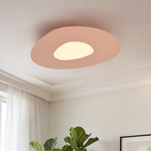 Lampa sufitowa Felora w ciepłym beżu o organicznym kształcie
