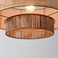 Lampa wisząca Nirvia z kloszem z bambusa – brązowa