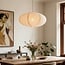 Lampa wisząca Siara z lnianym kloszem - naturalna- - Ø60