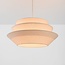 Lampa wisząca Blomia z warstwowym lnianym kloszem - naturalny