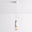 Design lampa wisząca biały beton z różowo-złotą dekoracją – Vienna