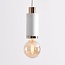 Design lampa wisząca biały beton z różowo-złotą dekoracją – Vienna