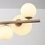 Lampa wisząca Deka – 10-punktowa, beżowa, mleczne szkło