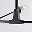 Lampa wisząca Philip – 7-punktowa, przezroczyste szkło i czerń