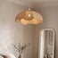 Lampa wisząca Falerie z rattanowym kloszem - naturalna