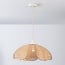 Lampa wisząca Falerie z rattanowym kloszem - naturalna