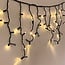 Modułowe lampki sopelkowe | od 3 metrów, 114 LED – ciepła biel | guma