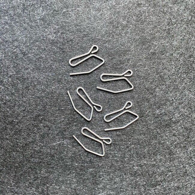 Enkele Kuifhaak kort/ Profielhaak kort verpakt per 20 stuks.