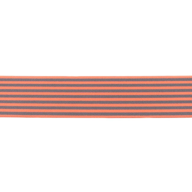 Elastiek 2-Kleurig Streep 40 mm