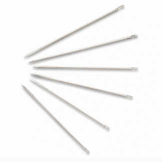 Ledernadeln, No.3+5, sortiert, silber