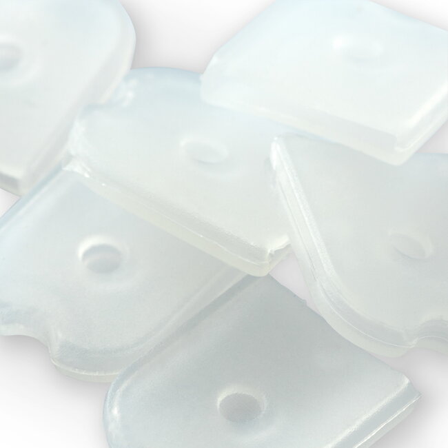 Eindkap Baleinenband (boning)wit in 7 en 11 mm