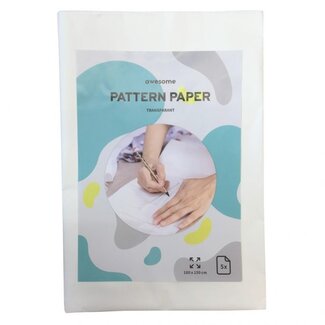 Schnittmusterpapier Paket 5 Bögen von 100x150 cm