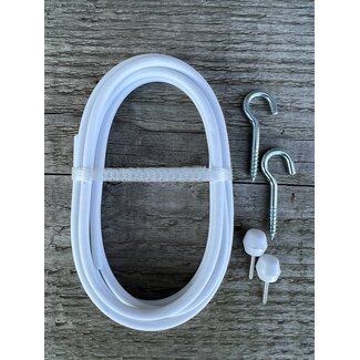 Spiralgarnitur 1,5 oder 2,5 Meter inklusive Befestigungsmaterial