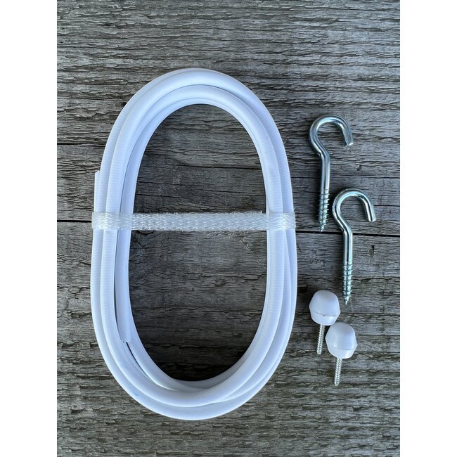 Spiraal set 1,5 of 2,5 meter inclusief bevestigings materiaal