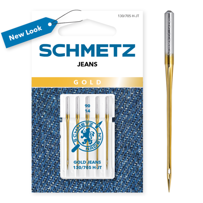 Schmetz Nieuw!! Machinenaalden Gold Jeans Verpakt per 5 stuks