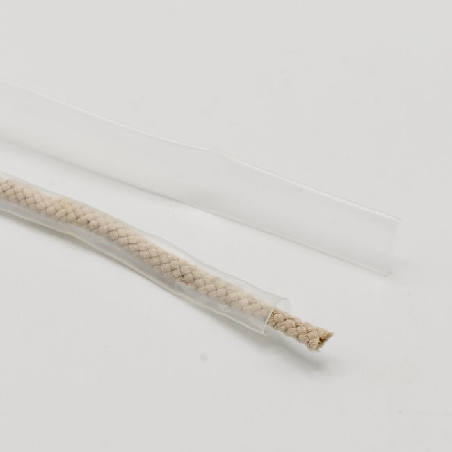 Krimpkousen Transparant per stuk van een meter verkrijgbaar in verschillende diameters