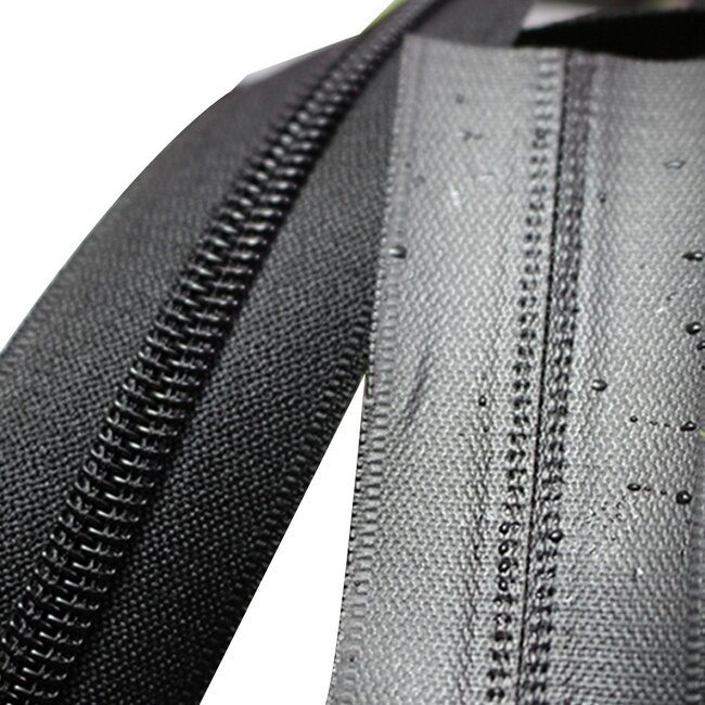 Spritzwassergeschützte Jackenreißverschlüsse Doppel-Teilbar Schwarz Matt 80 cm