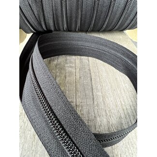 Reißverschluss pro Meter 10 mm breit Spiral