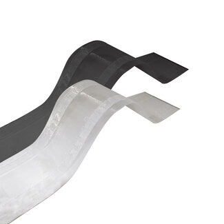 Biarritz Wave Gardinenband 77 mm transparent oder schwarz