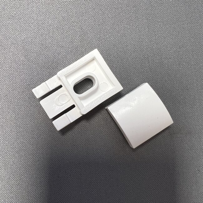 Huismerk Deckenhalterung WEISS oder SCHWARZ mit Abdeckung für Aluminiumschiene