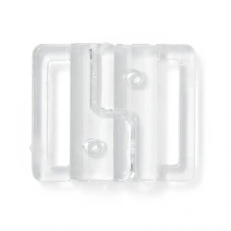 Prym Bikini- und Gürtelverschluss, 20 mm, transparent