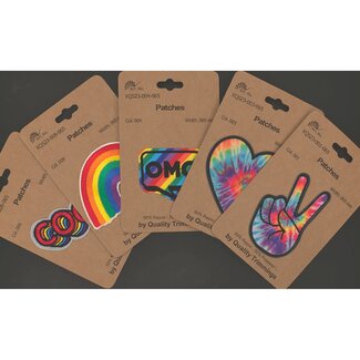 Farbige Patches/Applikationen aufbügelbar