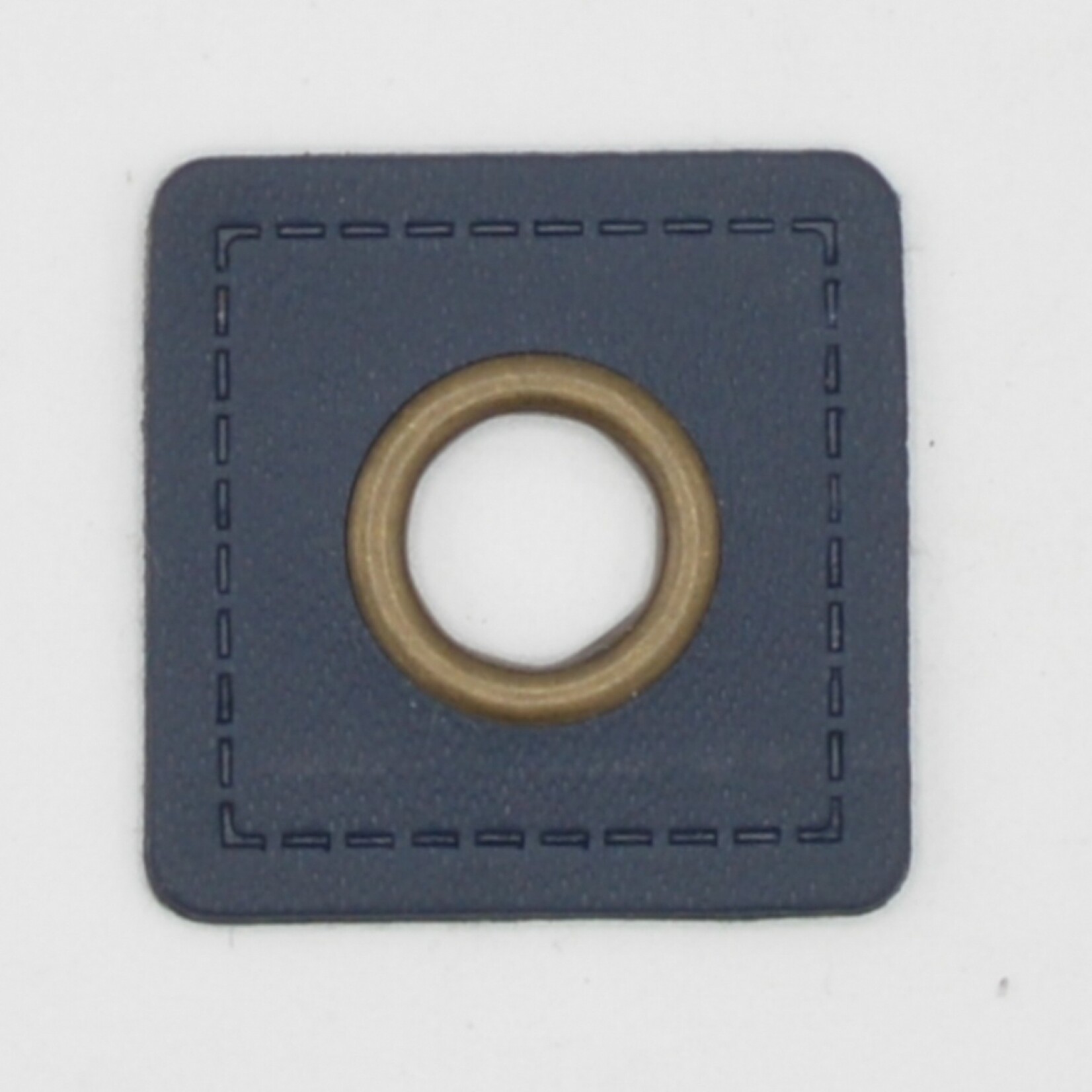 Huismerk Ogen Patches vierkant met bronze ring