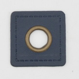 Ogen Patches vierkant met bronze ring