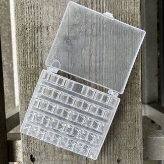 Spulenbox mit Platz für 25 Spulen