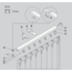Eindstop schroef 14 mm rails leverbaar Zwart, Wit en Grijs