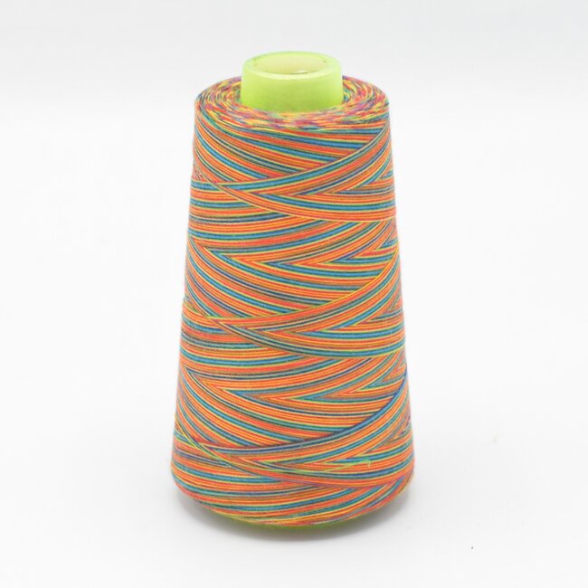 Overlock garen multicolor in diverse kleur combinaties