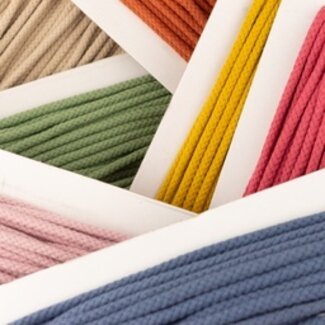 Doppelt gewebte Baumwollkordel 5mm dick