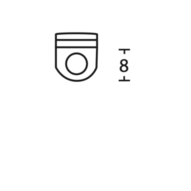 Büsche HB-KLIK-GLIJDER MET OOG verpakt per 10 stuks