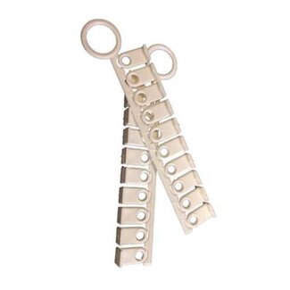 Huismerk Gardinengleiter lang creme verpackt pro 20 Stück