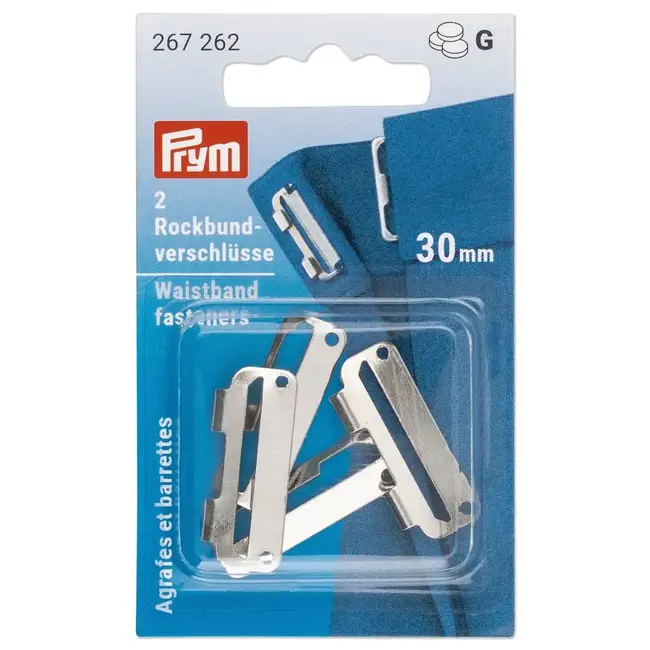 Prym Roksluiting 25 of 30 mm verpakt per set van 2 stuks