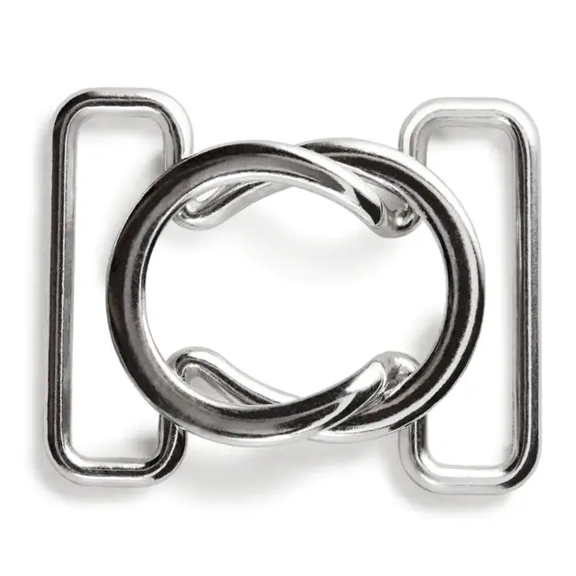 Prym Bikini- en riemsluiting, 25 mm, zilverkleurig