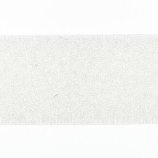 Huismerk Elastisch Klittenband Naaibaar Lus 40mm breed WIT